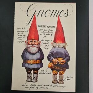 Gnomes by Wil Huygen Rien Poortvliet 1977 Hardcover Harry N Abrams Vintage Book